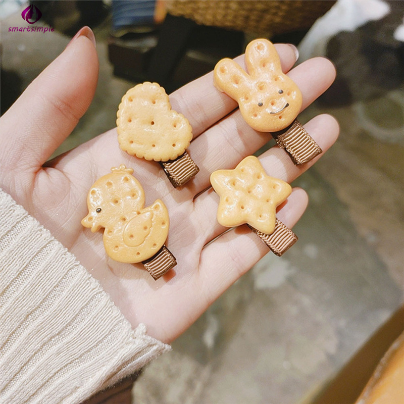 Kẹp Tóc Hình Bánh Quy Dễ Thương Cho Nữ