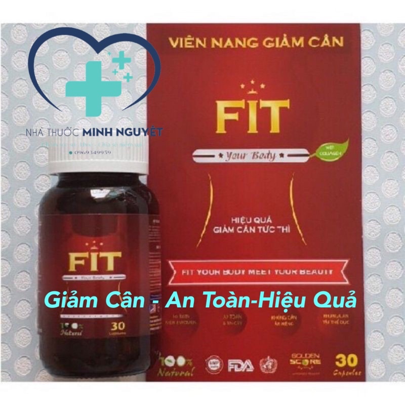 Viên uống giảm cân FIT Slim 30viên USA