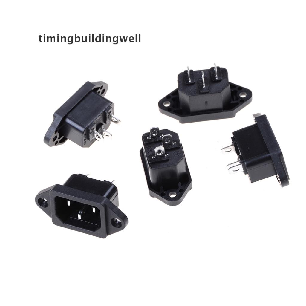 Bộ 5 cái ổ phích cắm nguồn IEC 320 C14 AC 250V 10A