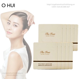 Combo 50 tặng 5 - Gói dùng thử tinh chất vàng Ohui The First Geniture Ampoule Advanced sample  - mỹ phẩm chính hãng