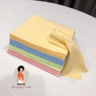 [Bisou.hanoi] Khăn lau kính microfiber chống xước chống bám bụi bảo vệ kính