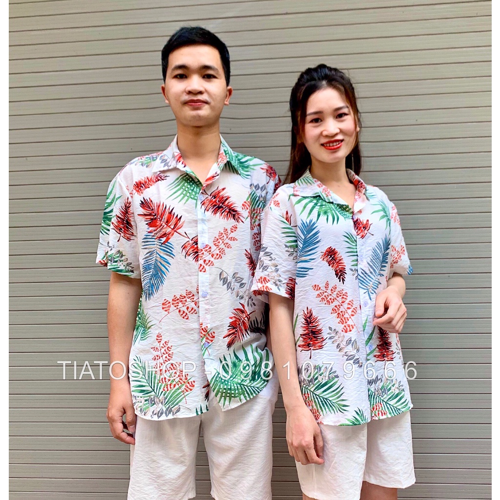 Sơ mi nhóm, sơ mi đi biển, áo lớp, đồng phục du lịch, thời trang đi biển, áo hawaii