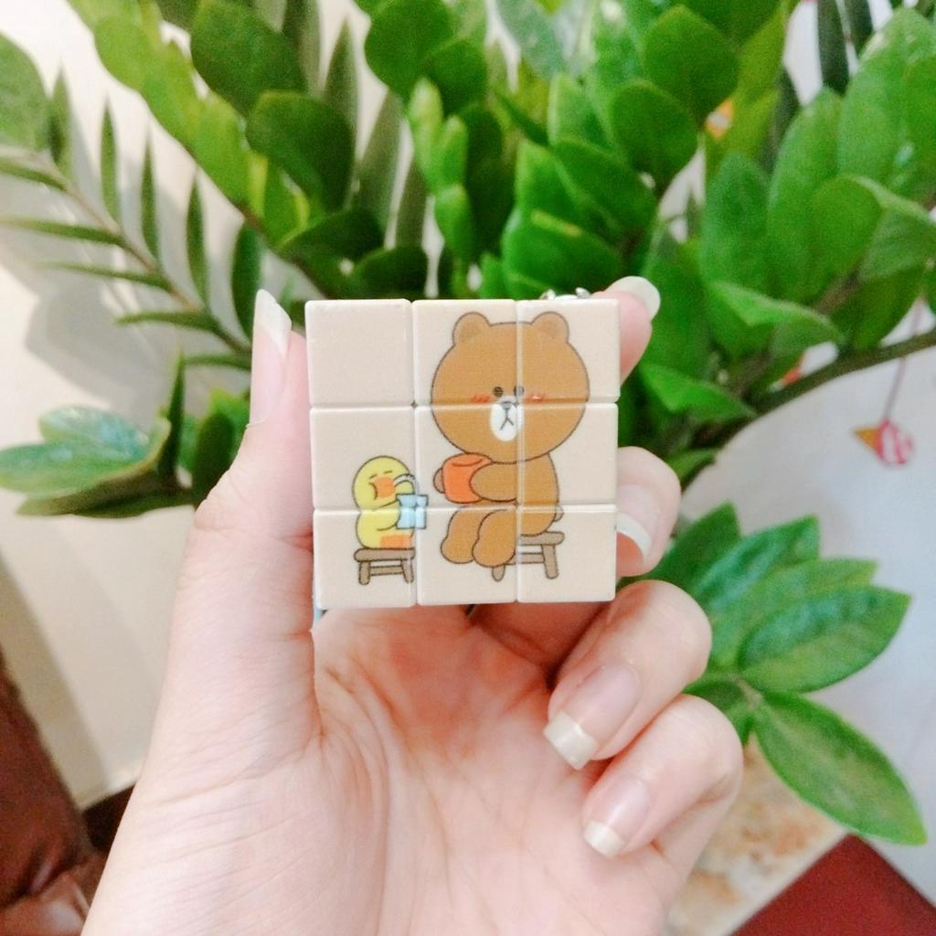 Rubik 3x3 hình Gấu Thỏ Vịt