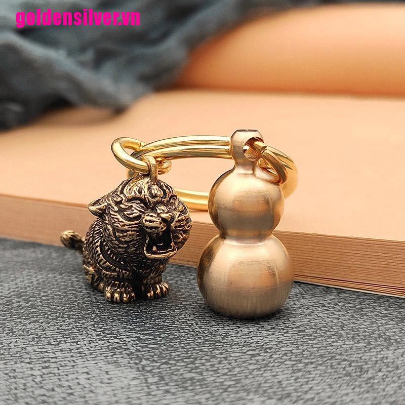 Móc Khóa Hình Hổ Bằng Đồng Thau DIY