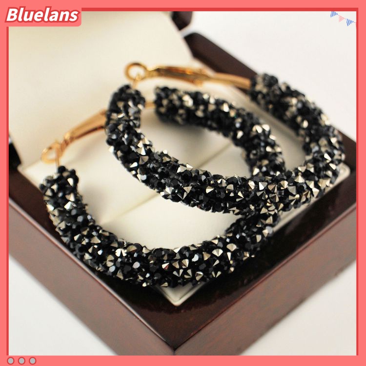 Khuyên Tai Tròn Đính Đá Thời Trang 48h Cho Nữ