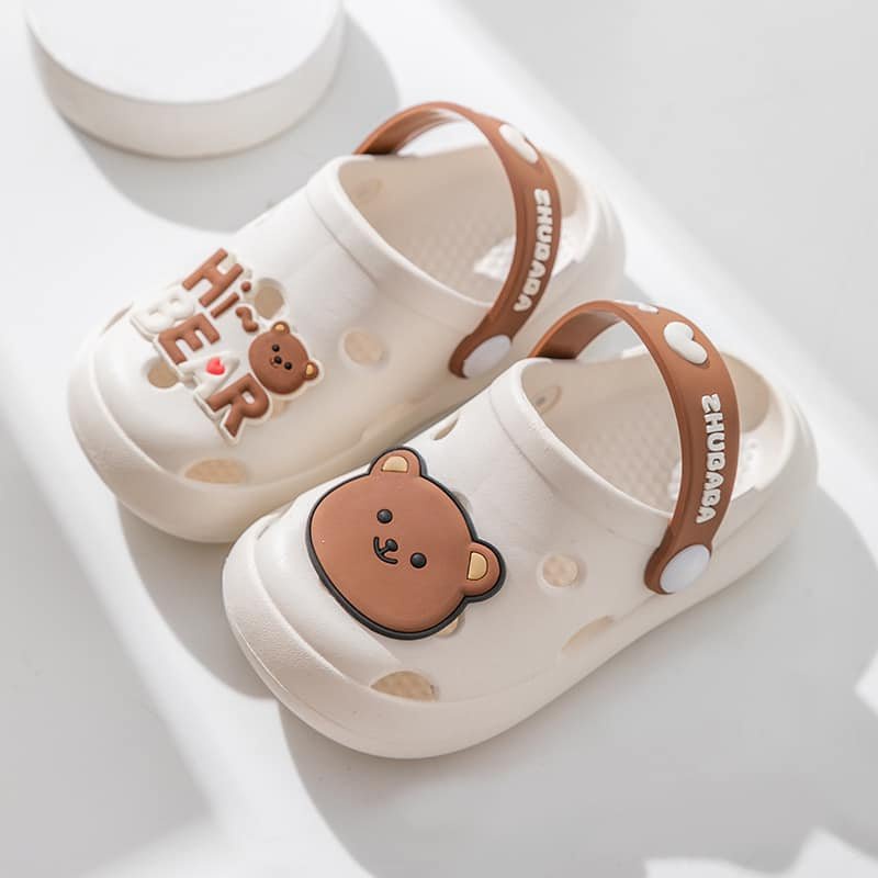 Dép sục gấu nâu siêu nhẹ cho bé