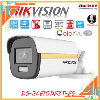 {Có màu ban đêm + có Mic} Camera Hikvision thân ngoài trời có màu ban đêm, tích hợp mic, chống ngược sáng thực 130db