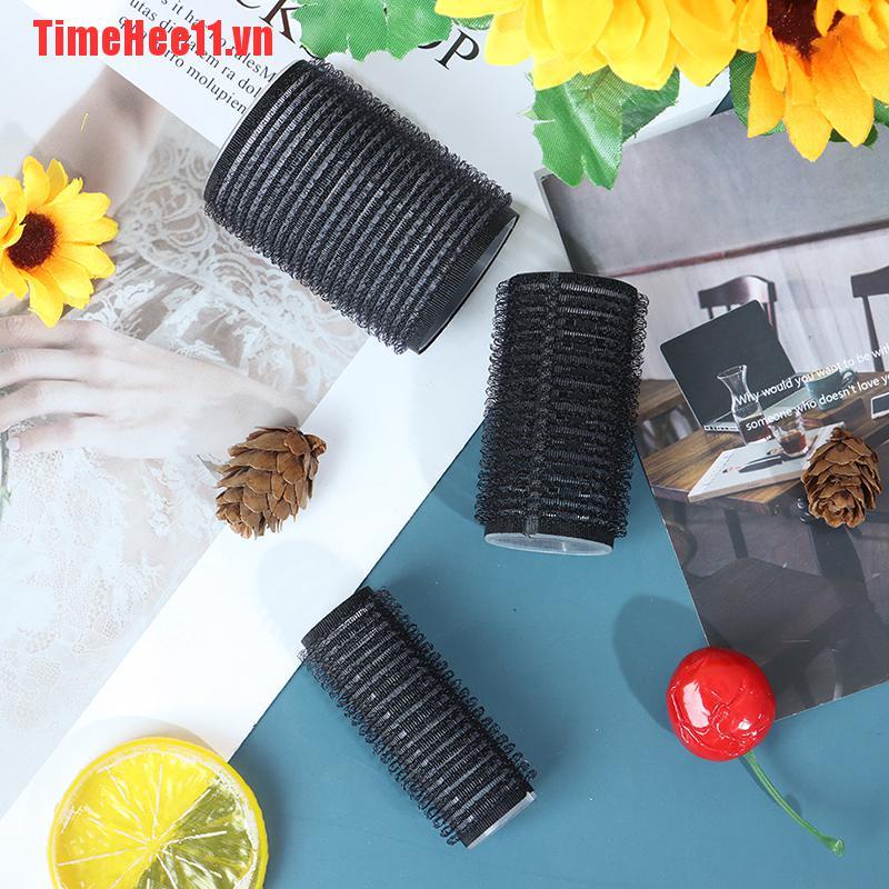 【TimeHee11】Black Self Grip Hair Rollers Hairdressing Curlers Professional Mul