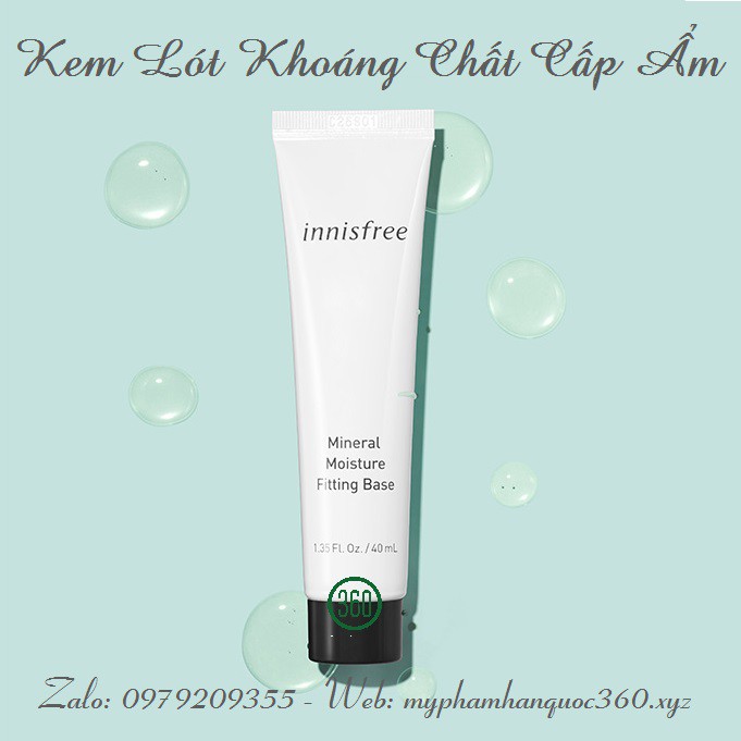 Kem Lót Giàu Khoáng Chất Innisfree Mineral Moisture Fitting Base 40ml