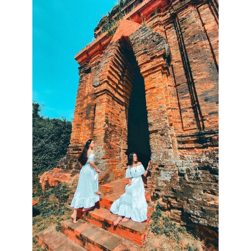 Đầm maxi trắng xòe [HÀNG CHẤT LƯỢNG] | BigBuy360 - bigbuy360.vn