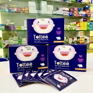 Gạc rơ lưỡi Tottee Dr.Papie hộp 30 gói làm sạch bảo vệ răng miệng bé