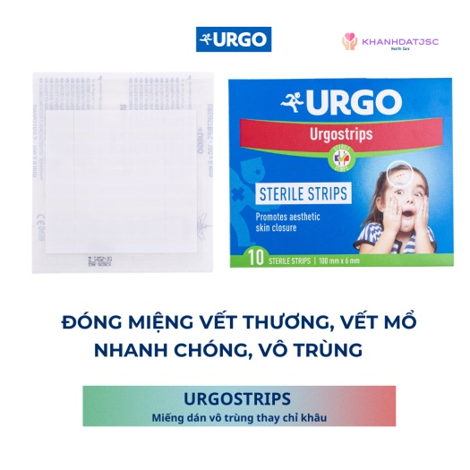 Băng vô trùng thay chỉ khâu Urgostrips 100mm x 6mm