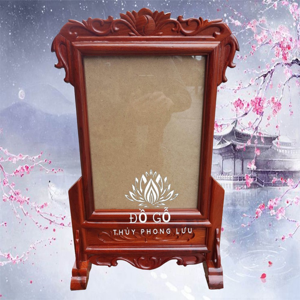 Khung ảnh hoa lá tây nền, Khung hình thờ nền đơn cỡ ảnh 21x31 và 25x35