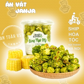 Bắp rang bơ ngô Mỹ vị Matcha JanJa size lớn 120g - Ăn Vặt JanJa