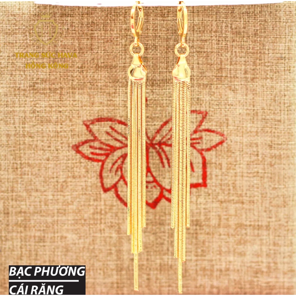 Bông Tai Nữ Kiểu Mì Mạ Vàng 18K Thời Trang