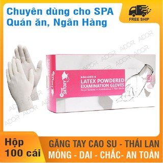 [AN TOÀN CHO SPA - HÀNG THÁI LAN] BAO TAY Y TẾ HIỆU SATORY THÁI LAN ƯU ĐIỂM DAI- MỎNG- AN TOÀN CHỐNG TUỘT ADOR MART