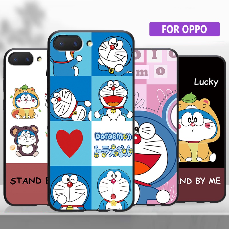 ỐP LƯNG OPPO F1S F5 Youth F7 F9 F11 Pro A3S A5 A5S A7 A9 A11K A12 A12e 2020 R11S R15 Pro Bìa mềm Hoạt hình Doraemon