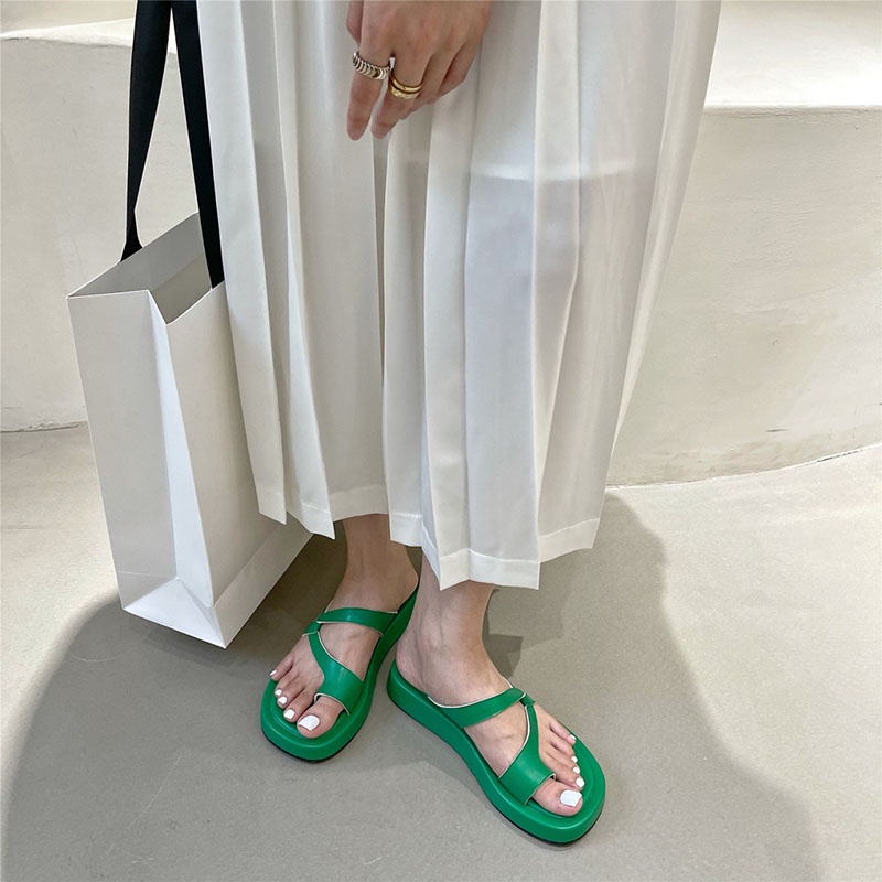 Dép IELGY quai ngang màu sắc đơn giản thời trang cho nữ