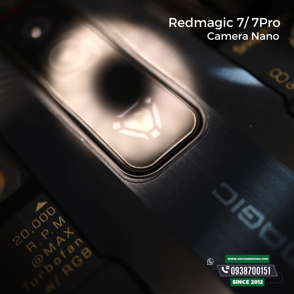Miếng dán bảo vệ camera Red Magic 7/ 7 Pro tăng cường lực chống vỡ nguyên liệu nhựa nano cao cấp