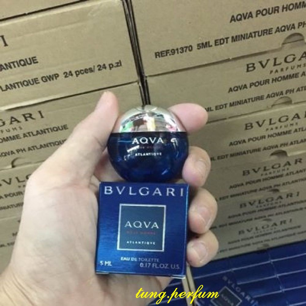 Nước Hoa Nam 5Ml Bvlgari Aqva Atlantiqve, tung.perfum Hàng Hiệu Từ Hãng.