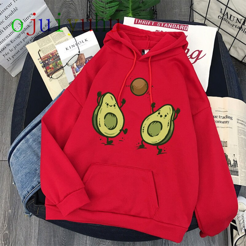 Áo Hoodie Tay Dài In Hình Quả Bơ Dễ Thương Thời Trang Mùa Đông Cho Nữ 90s | BigBuy360 - bigbuy360.vn