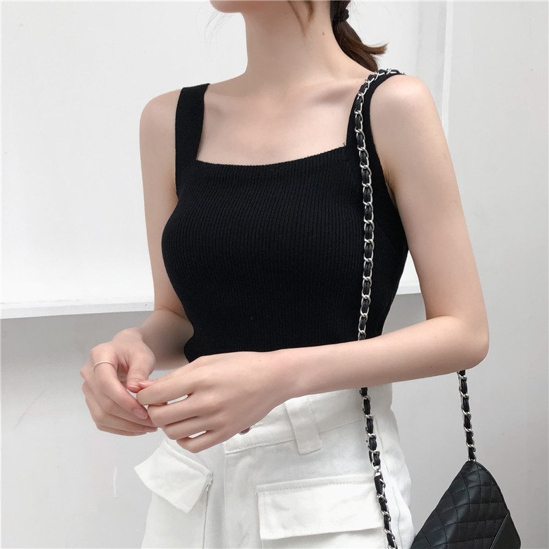 Áo Croptop Dệt Kim Không Tay Xinh Xắn Cho Nữ | BigBuy360 - bigbuy360.vn