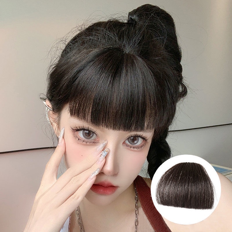 Mái Tóc Giả Hai Chiều Phong Cách Qi Tự Nhiên Kiểu Hoạt Hình Cho Nữ