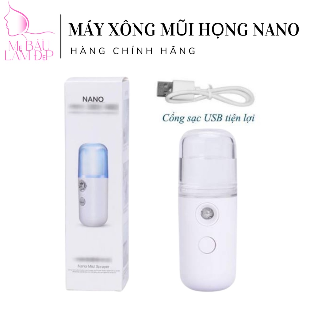 Máy Xông Mặt NaNo cầm tay - Máy Phun sương mini Tạo ẩm - Kháng Khuẩn - Cấp Nước Tối Đa [BH 7 NGÀY1 ĐỔI 1]