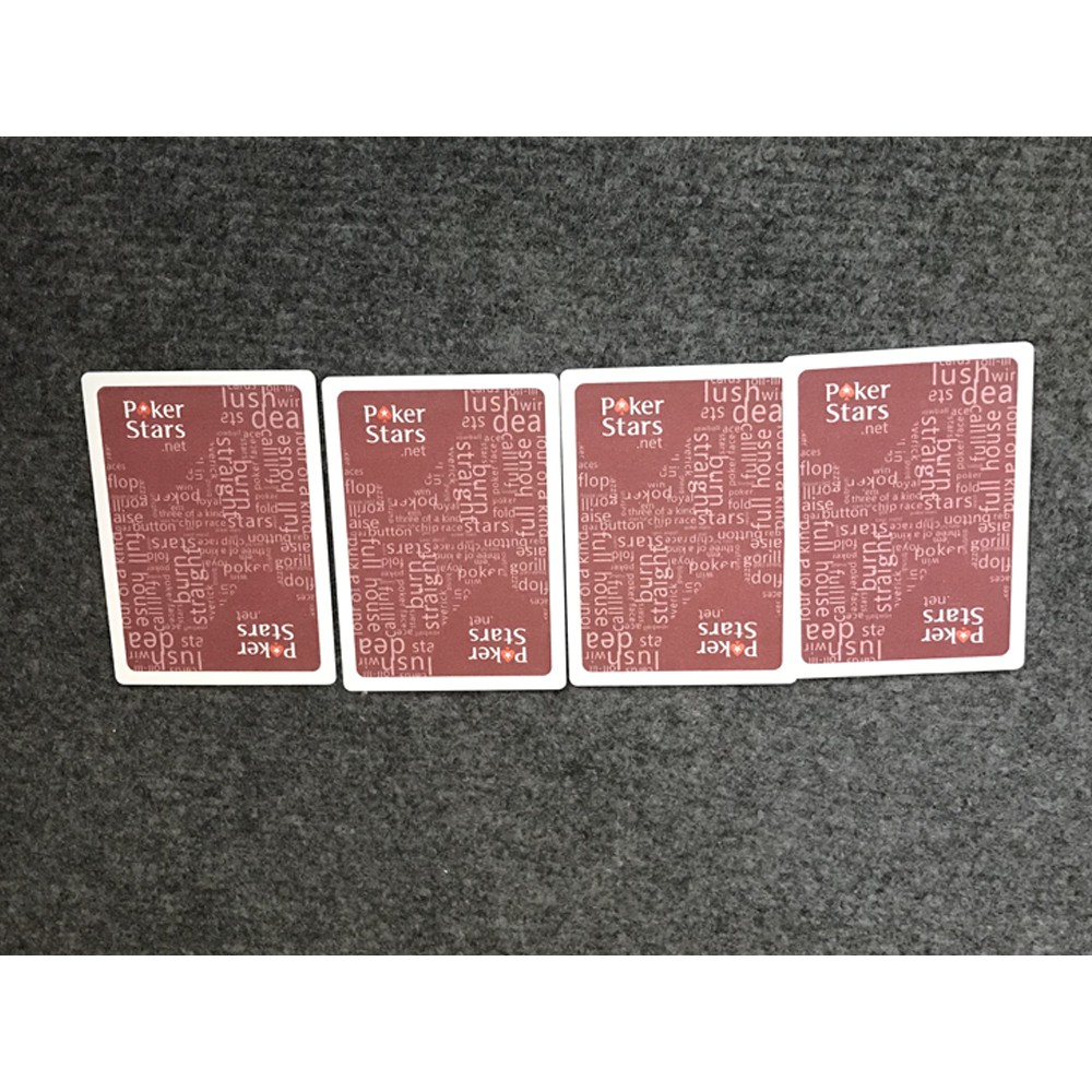 Bài nhựa Poker in hình Poker Star PVC cỡ chữ lớn, không gẫy gấp, chống nước và đàn hồi tốt B-04 ( full ảnh thật )