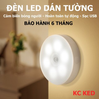 Đèn led dán tường cảm biến bóng người tiện dụng bảo hành 6 tháng