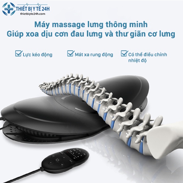 Máy Massage Lưng - Máy Mát Xa Lưng Thông Minh, Hỗ Trợ Xóa Bỏ Cơn Đau Nhức Vùng Lưng Nhanh Chóng, Cân Bằng Cột Sống Lưng