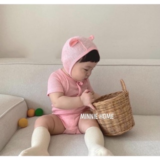 Set Bodysuit kèm mũ gấu Hàn Quốc