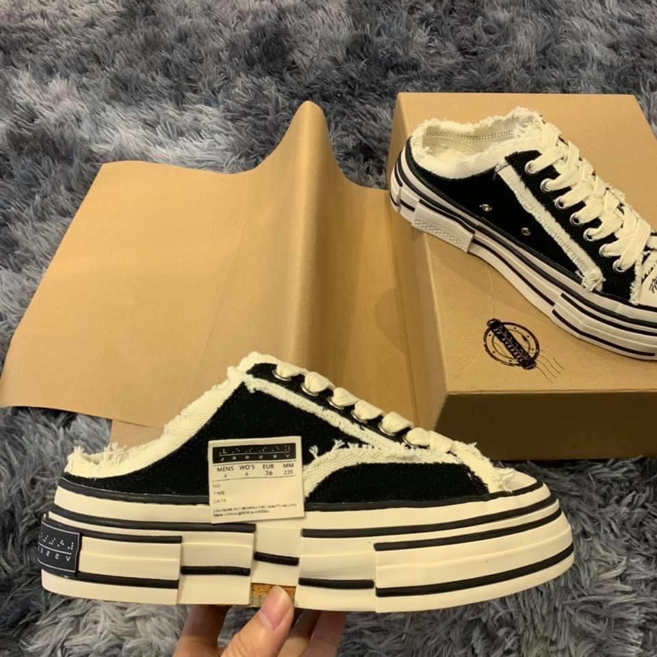 Giày Sục Xvessel, Sneaker đạp gót style rách hot hit 2021 full box bill | BigBuy360 - bigbuy360.vn