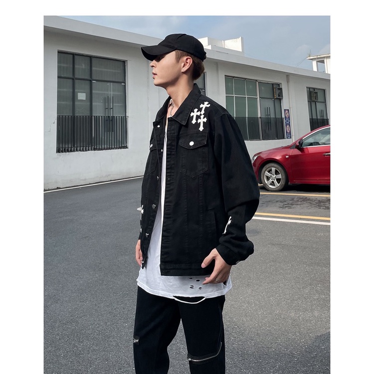 Áo Jeans Jacket Chrome Heart1 FW22