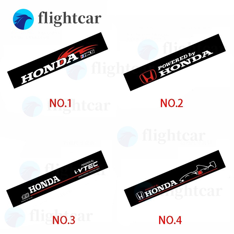 Miếng Dán Trang Trí Kính Chắn Gió Phía Trước Xe Hơi Bằng Vinyl Phản Quang Cho Honda City Fit Accord Civic