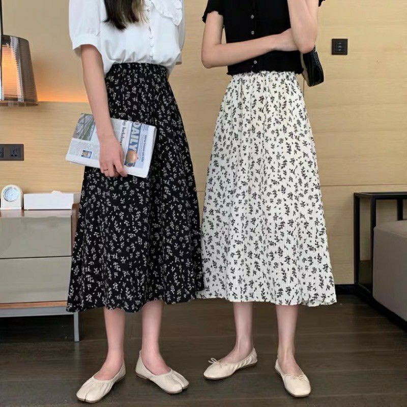 (Có sẵn) Chân váy hoa nhí dáng maxi kèm ảnh thật hàng Quảng Châu ulzzang | BigBuy360 - bigbuy360.vn