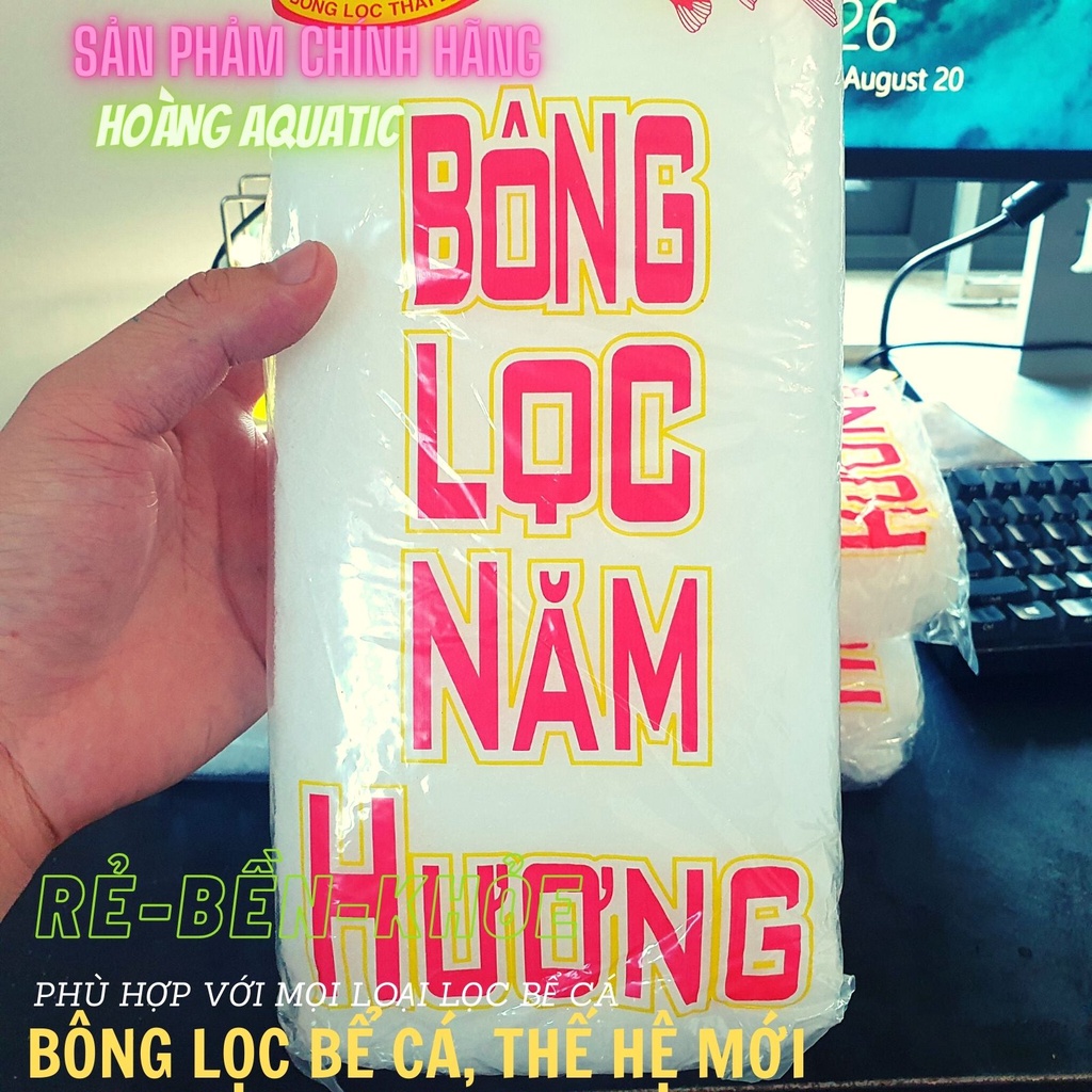 BÔNG LỌC BỂ CÁ, LỌC BẨN, LỌC PHÂN CÁ, SỬ DỤNG ĐƯỢC NHIỀU LẦN