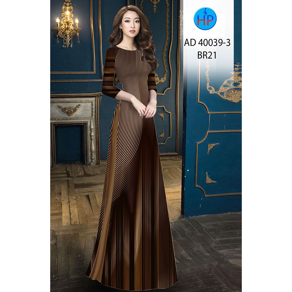 Vải áo dài họa tiết sọc , chất lụa ruby bóng nhẹ, sang trọng, mềm, mượt, mịn, mát, co giãn nhẹ bề ngang.