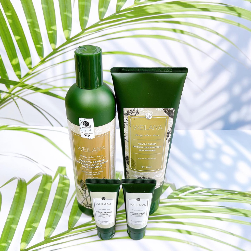 Bộ Gội Đầu Weilaiya Xả Gừng Phục Hồi Tóc Mềm Mượt &amp; Chắc Khỏe