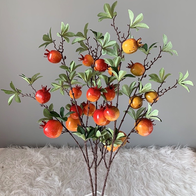 Cành đào đông 12 nhánh hàng vip siêu đẹp trang trí tết, đón năm mới