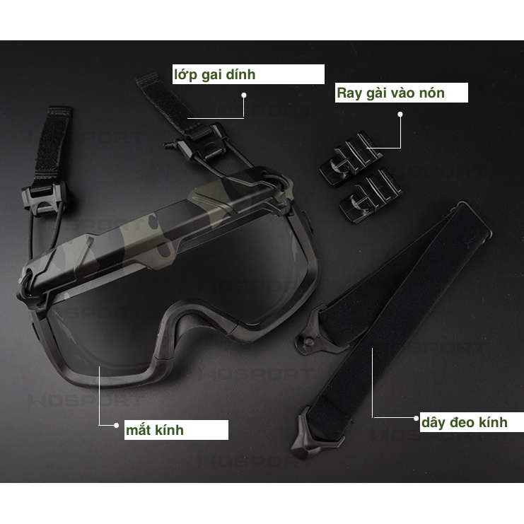 Kính bảo vệ gắng nón bảo hiểm