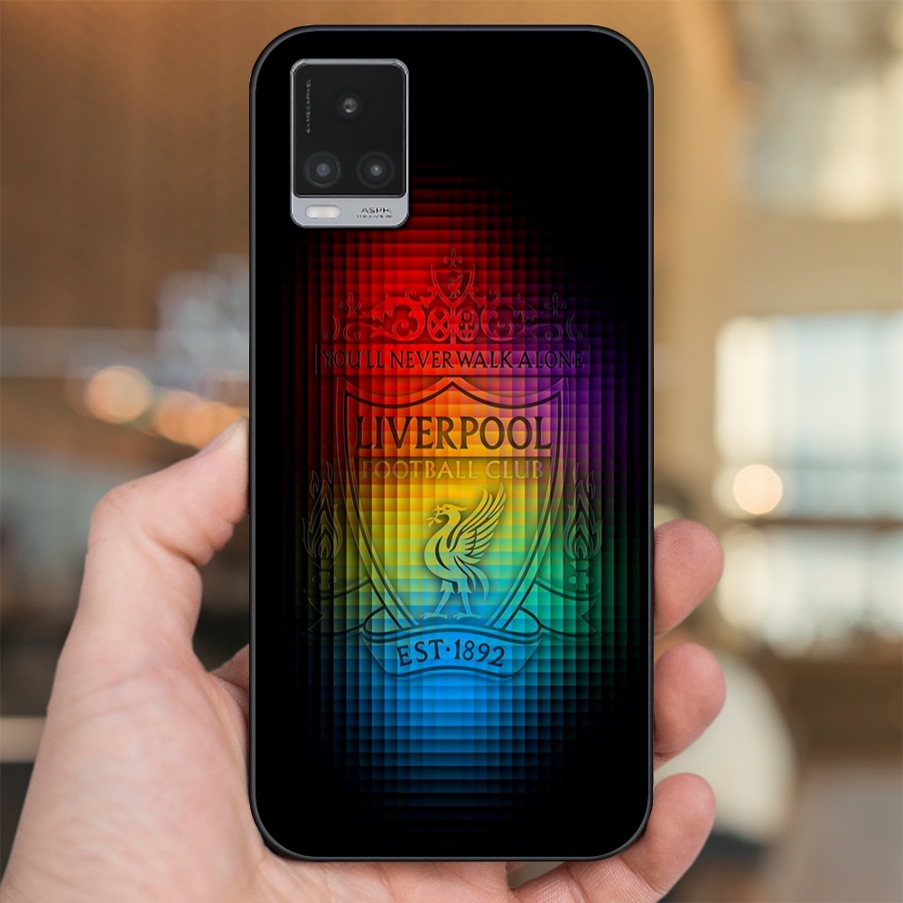 Ốp lưng Vivo V20 viền đen in hình Liverpool FC