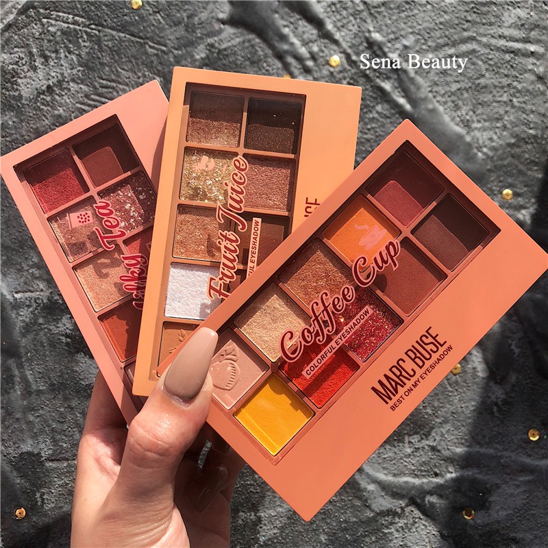 Bảng Phấn Mắt 10 Ô Kèm Cọ Marc Buse Best On My Shadow Bản Dupe Của Clio Pro Eye Palette | BigBuy360 - bigbuy360.vn