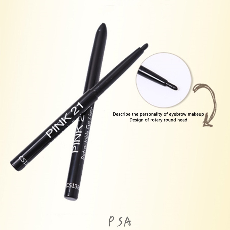 (Hàng Mới Về) Bút Chì Kẻ Lông Mày Đầu Tròn Xoay Tự Động Không Thấm Nước Và Mồ Hôi Dễ Lên Màu | BigBuy360 - bigbuy360.vn