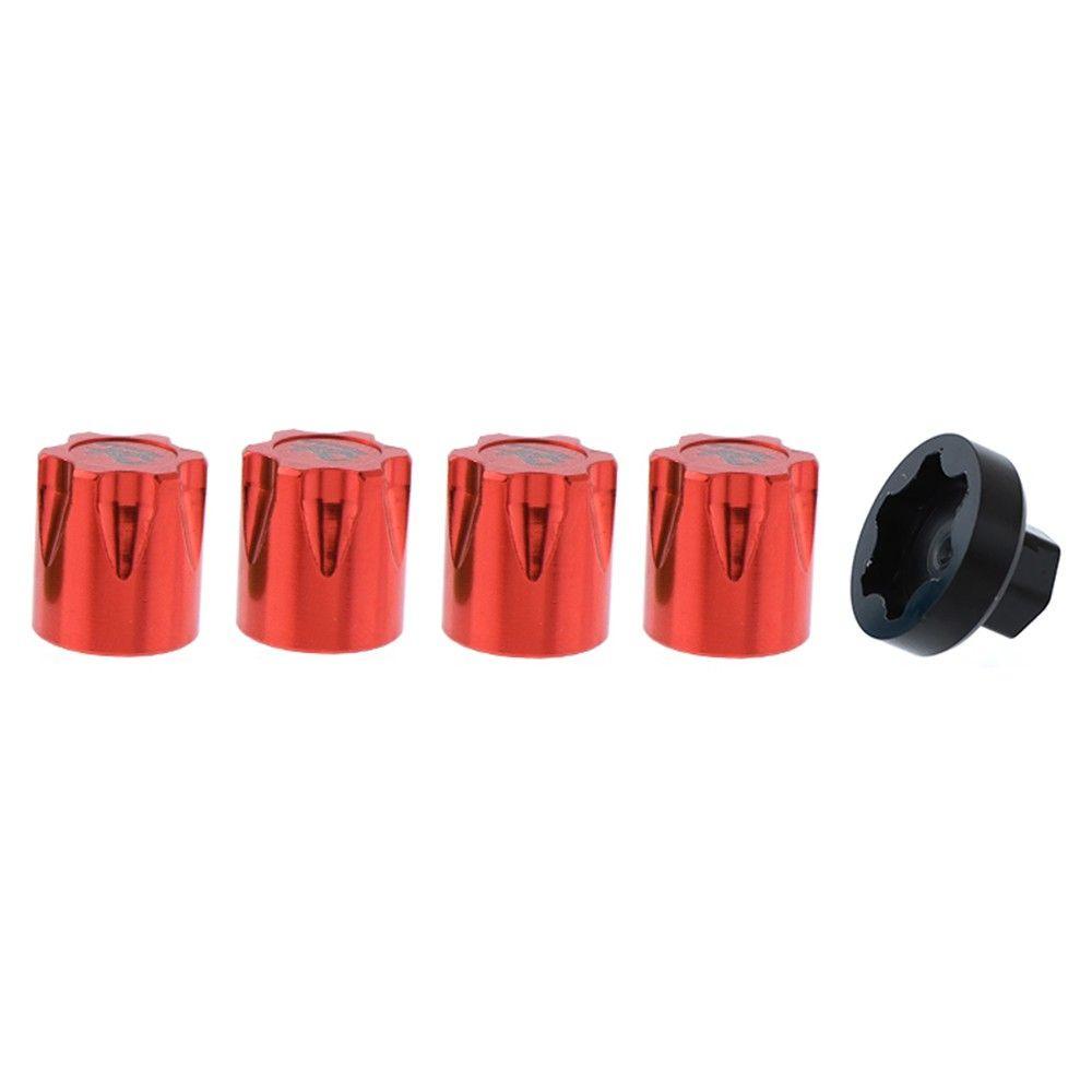 4 Đai Ốc M4 Bằng Hợp Kim Nhôm Chống Bụi Trang Trí Cho Xe Hơi Điều Khiển Từ Xa