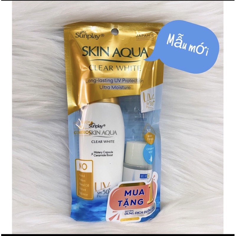 [Mẫu Mới Chính Hãng 2021] Kem chống nắng Sunplay Skin Aqua Clear White