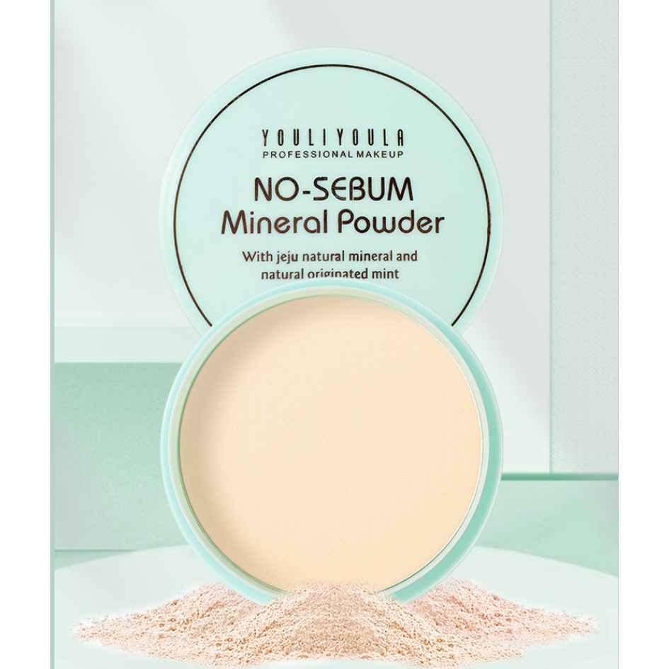 Phấn Nền Dạng Nén YOULIYOULA 68204 NO-SEBUM MINERAL POWDER Nội Địa