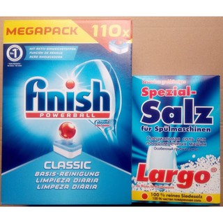 Viên rửa bát Finish 110 viên- Viên rửa chén finis Nhập khẩu Đức+ tặng muối rửa Đức