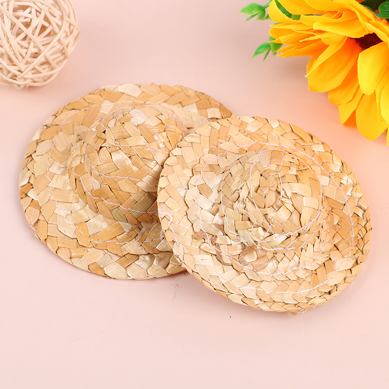 Bộ 2 Mũ Rơm Bện Nhỏ Xinh Thời Trang