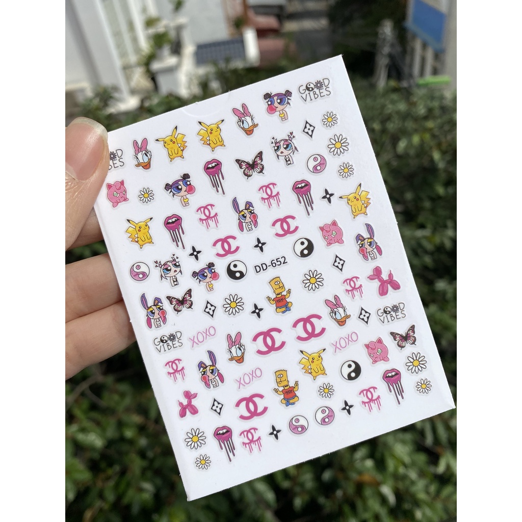 Sticker dán móng tay các THƯƠNG HIỆU nổi tiếng 2